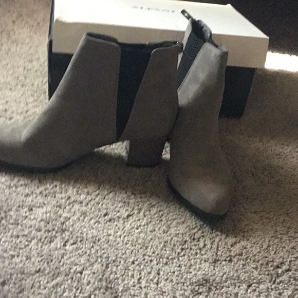 Suede Booties - Picture 1 of 5